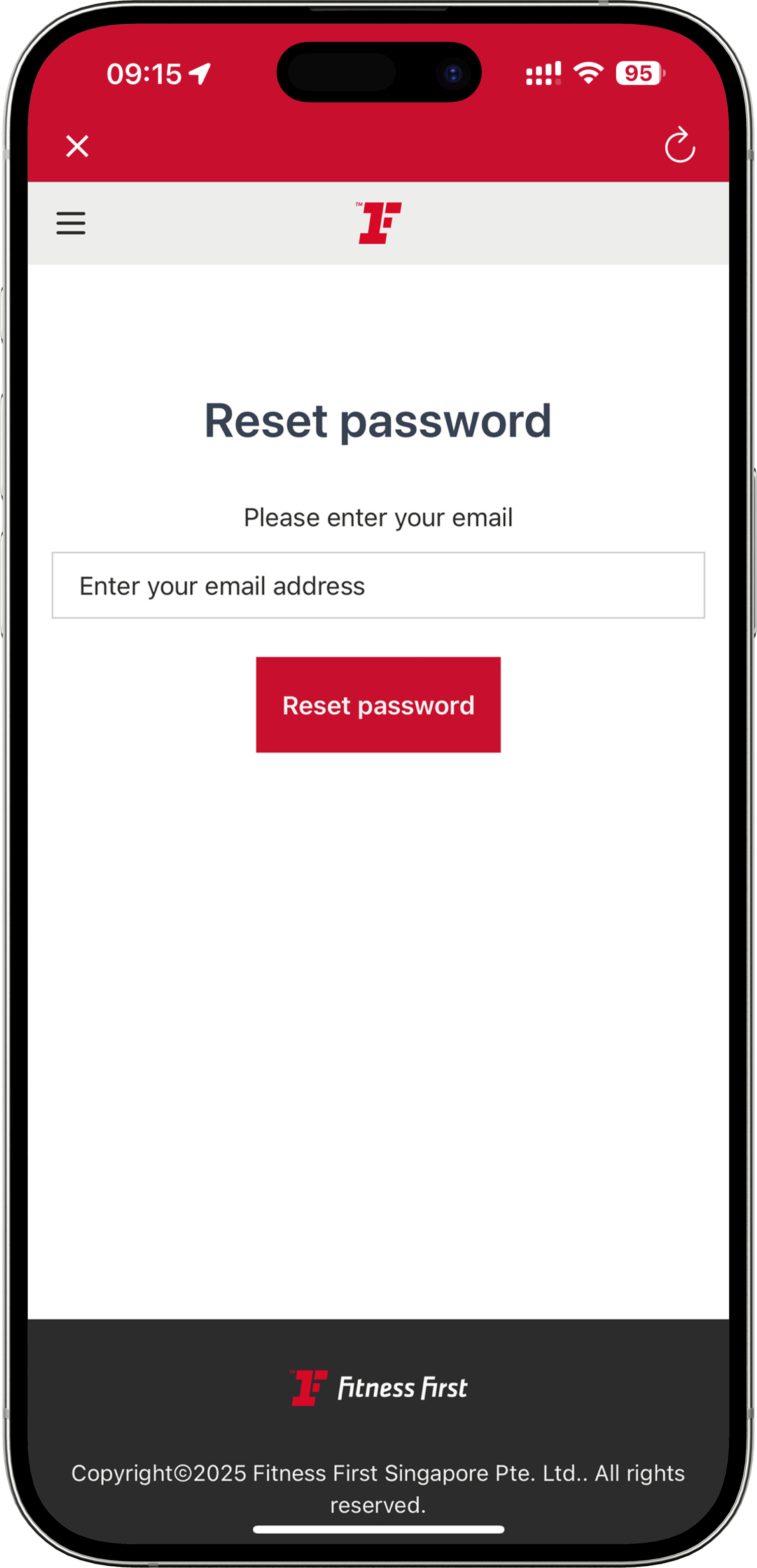 FF SEA Reset Password WebApps